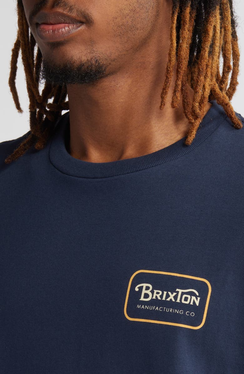Brixton Grade Logo Graphic T-Shirt, Alternate, color,