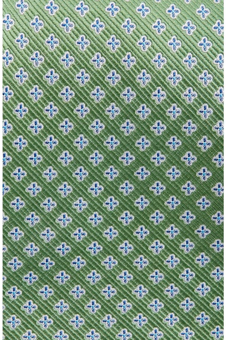 Neat Silk Tie, Alternate, color, GREEN