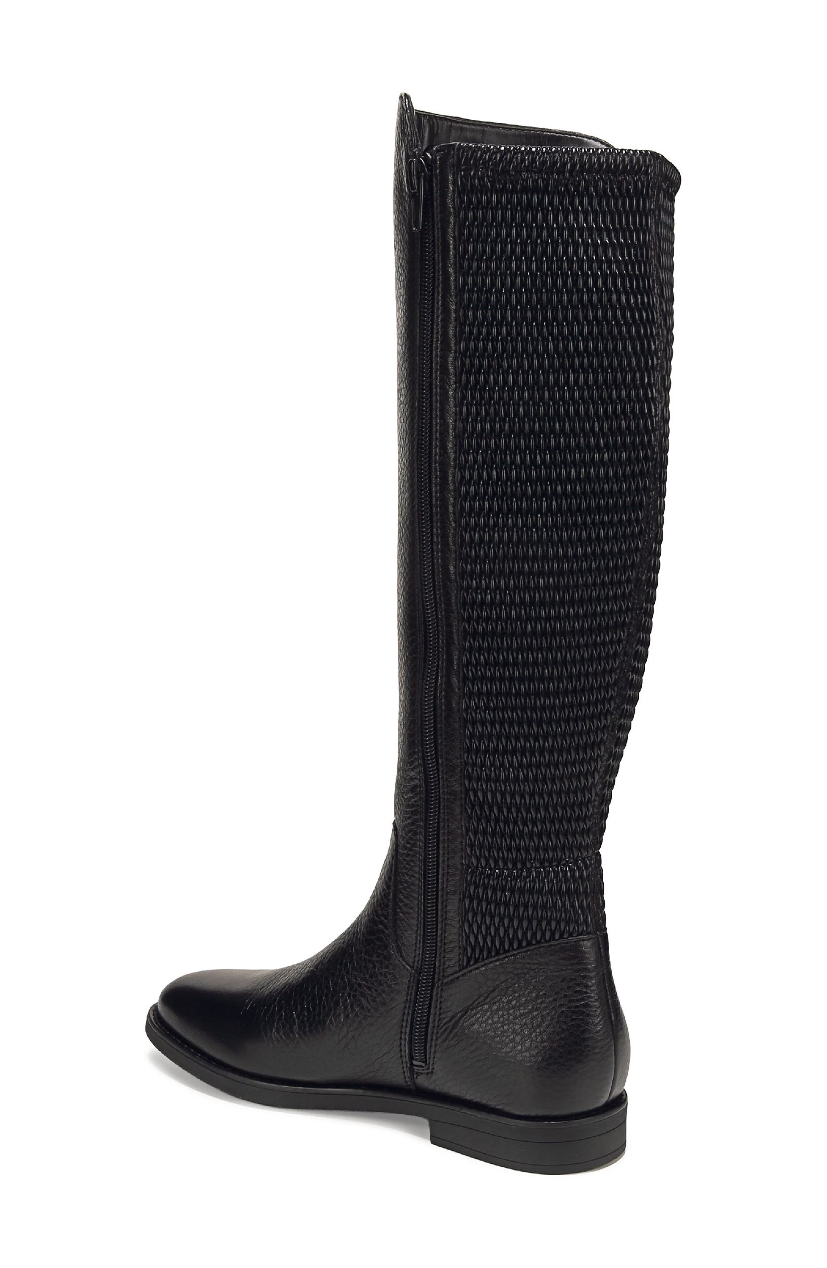 Reagan Knee High Boot, Alternate, color, BLACK LEATHER
