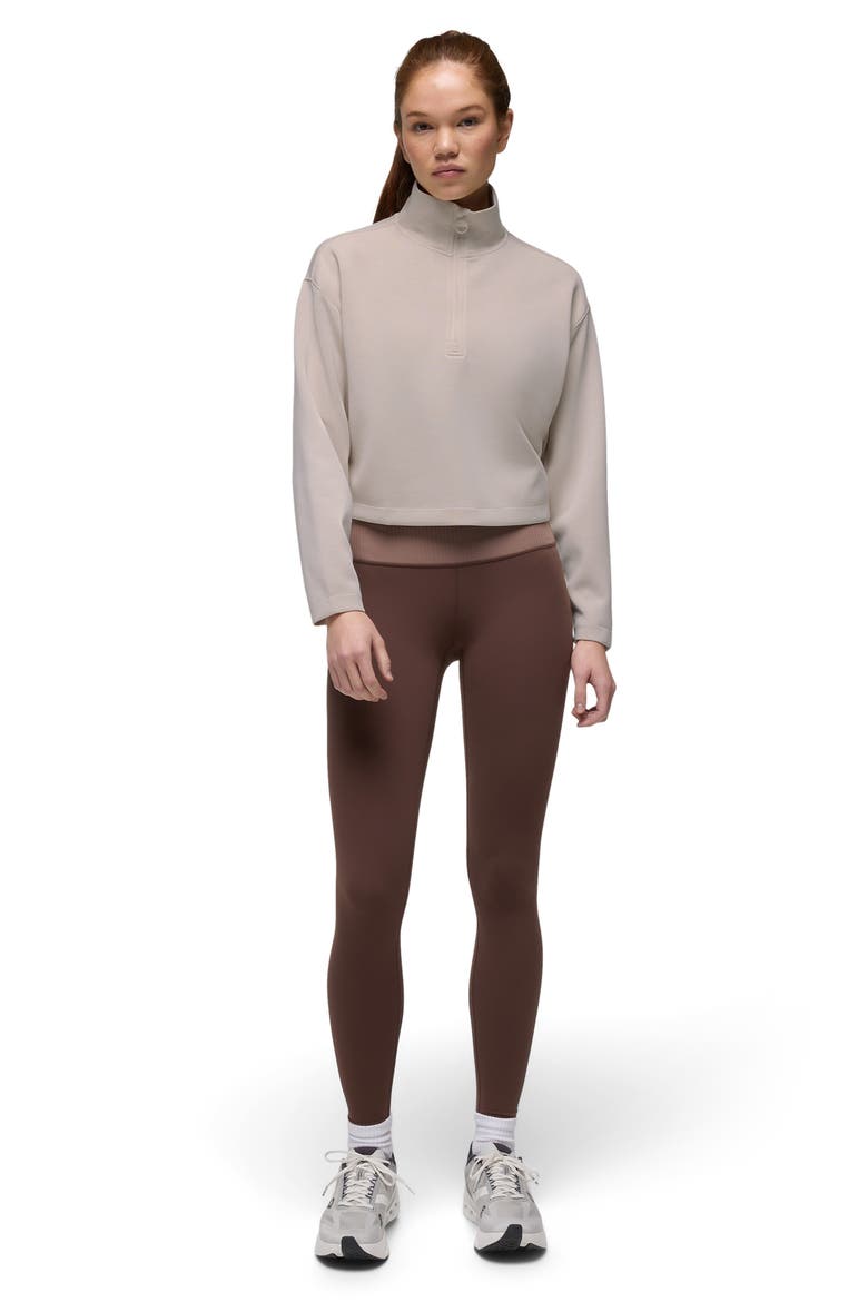 Shea Half Zip, Alternate, color, ALMOND