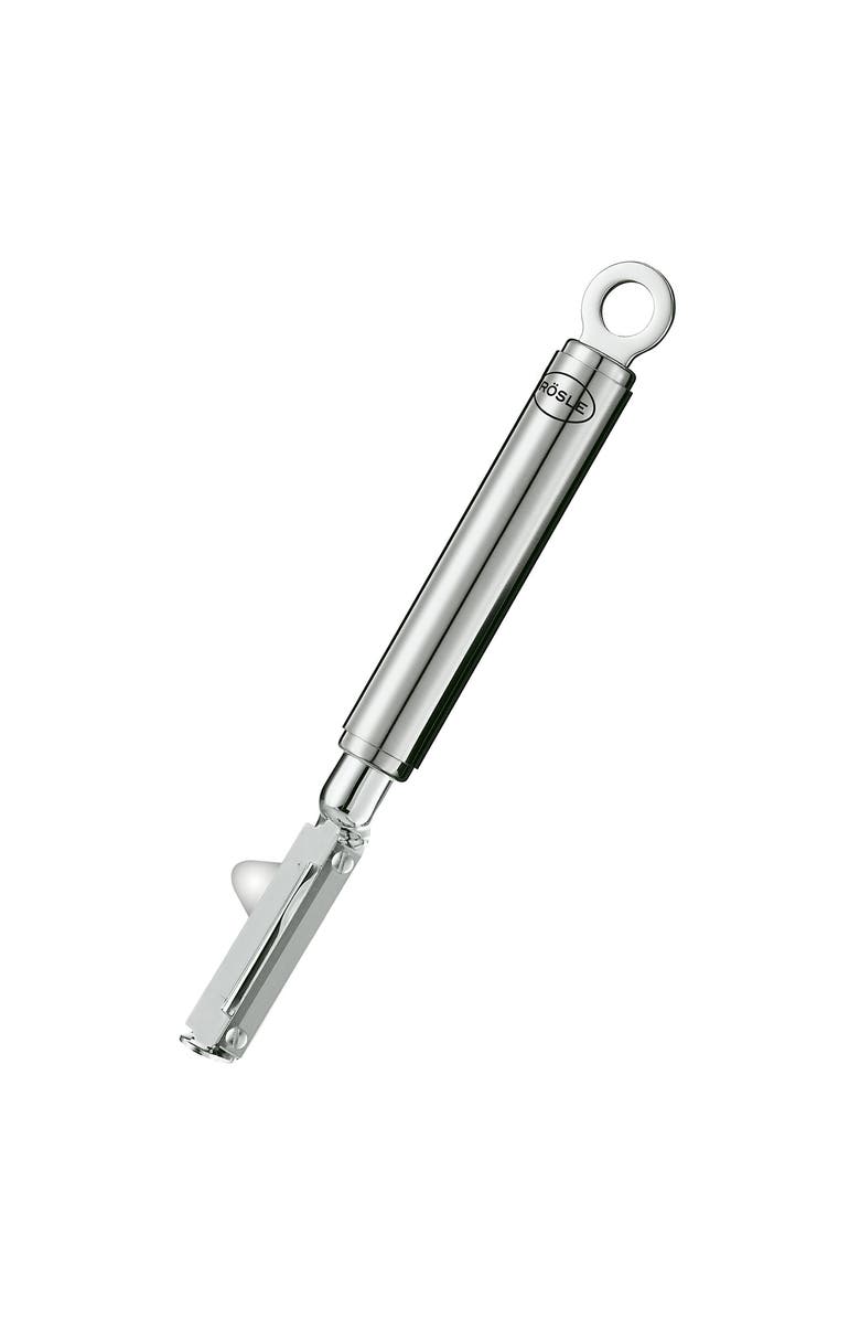 Rosle Stainless Steel Left Handed Swivel Vegetable Peeler, 7.5-Inch, Main, color, Silver