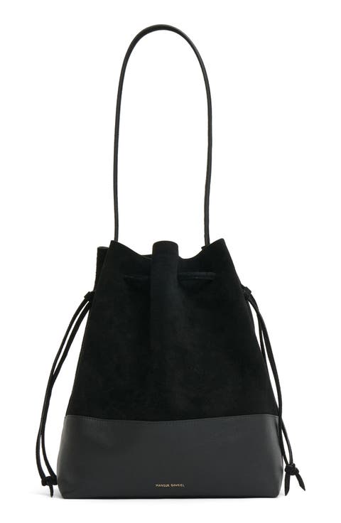 Drawstring Cabas Bucket Bag