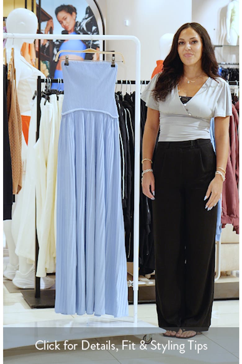 Soglio Strapless Rib Maxi Dress video