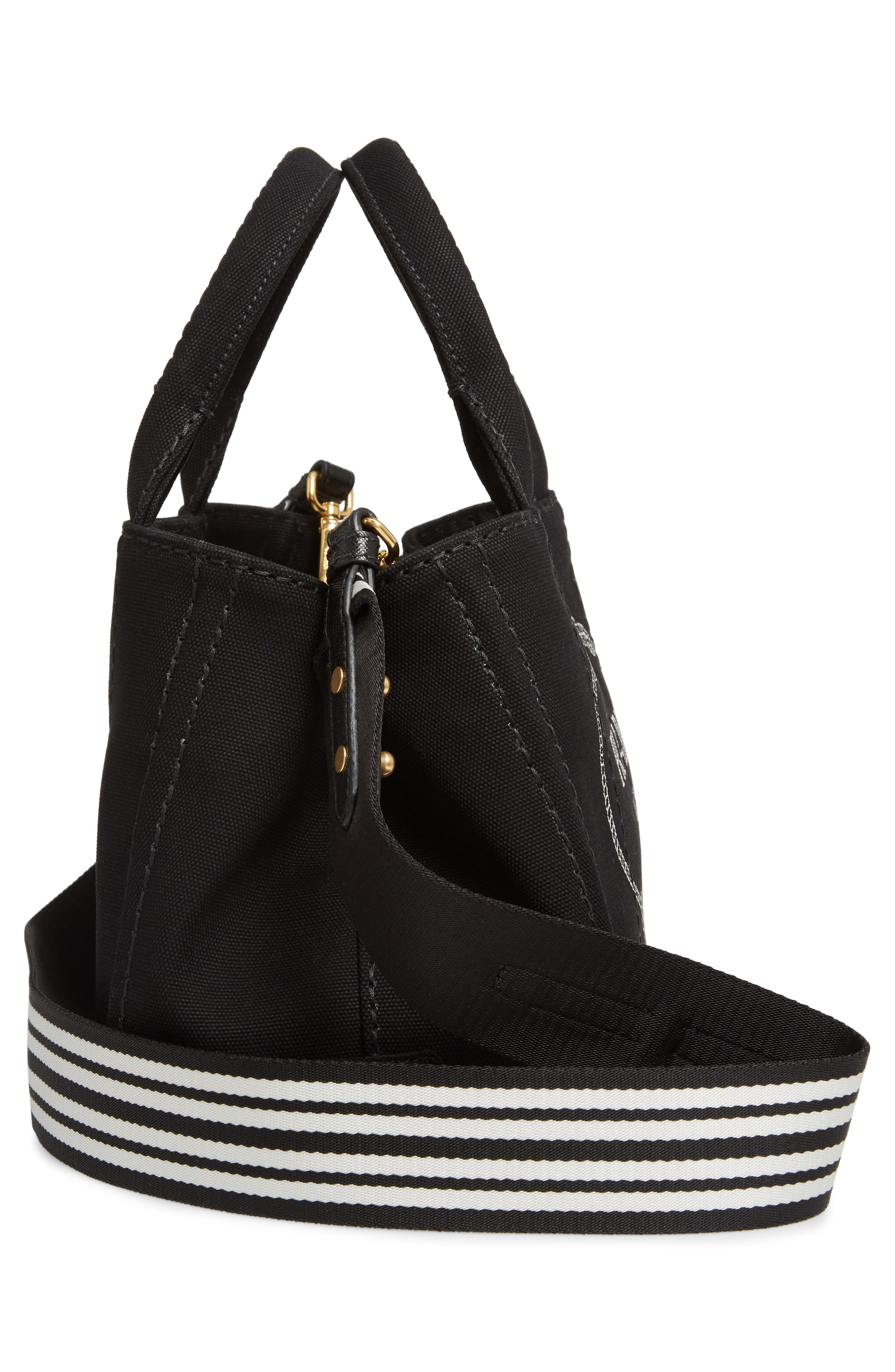Prada Canapa Logo Garde Canvas Tote, Alternate, color, 