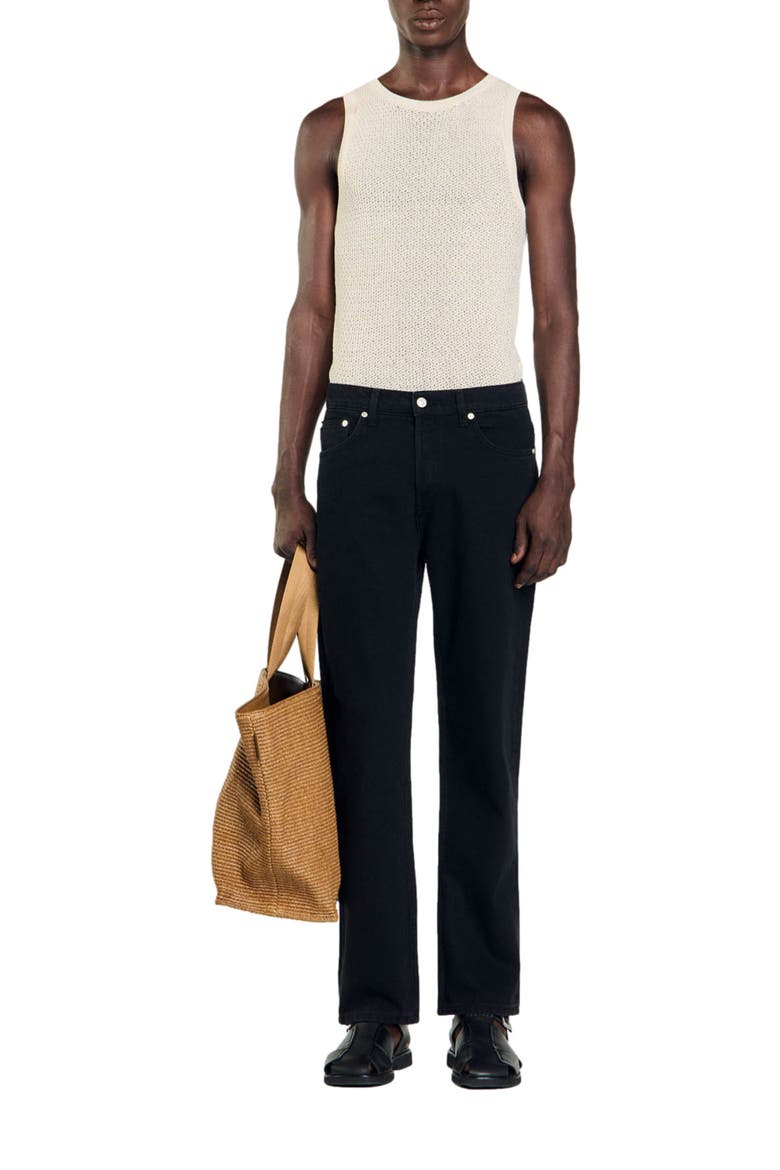 Straight-fit jeans, Alternate, color, Black