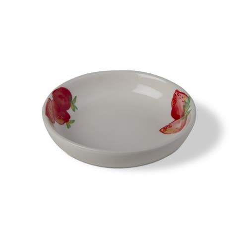 Dolce Vita Multicolor Strawberry Serving Bowl Ceramic