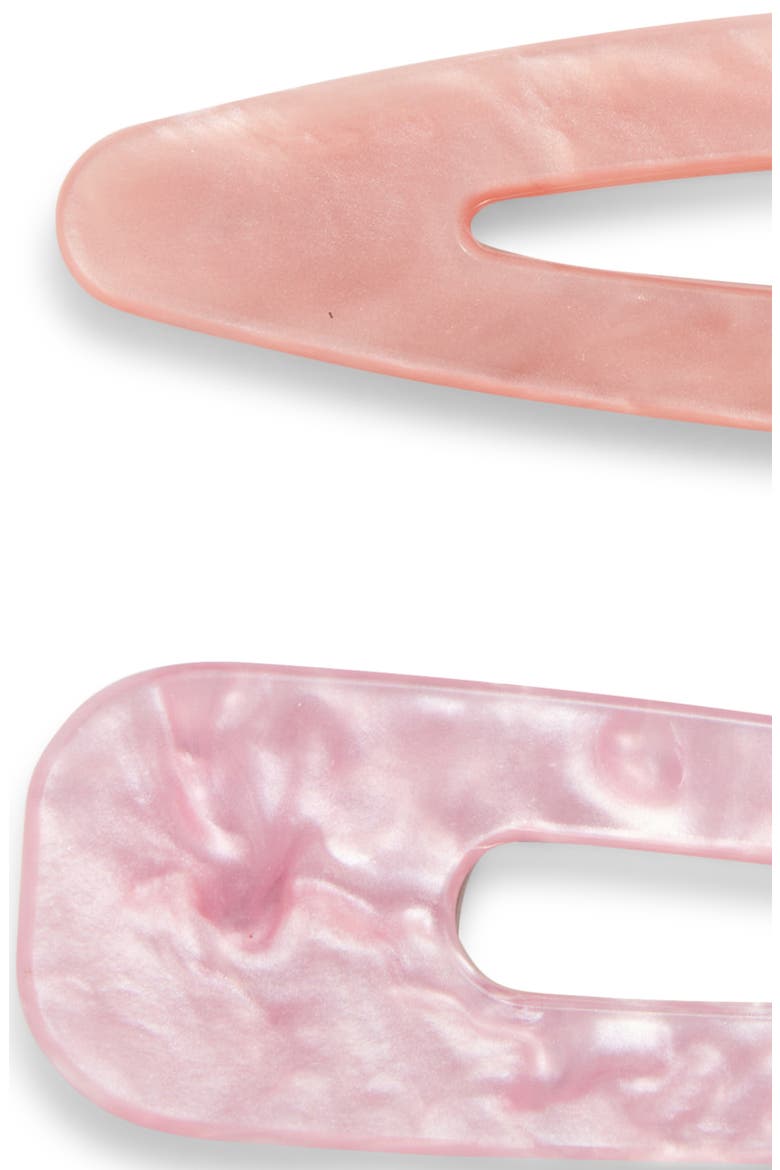 2-Pack Creaseless Clips, Alternate, color, PINK MULTI