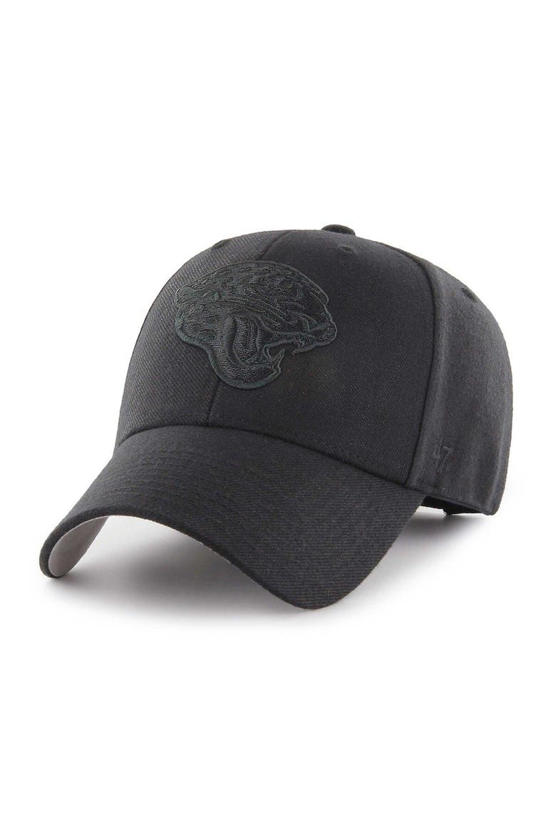 Men's '47 Black Jacksonville Jaguars  Tonal MVP Adjustable Hat, Main, color, Black