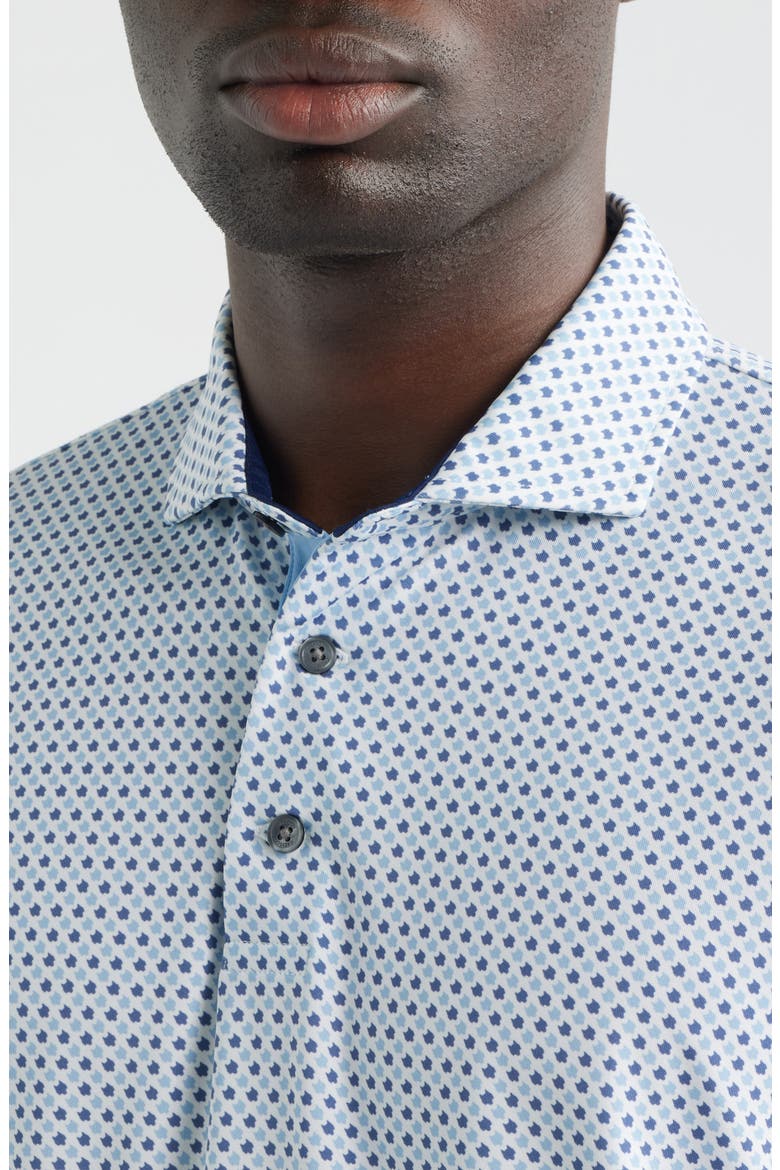 Ironwood Microprint Performance Golf Polo, Alternate, color, ARCTIC
