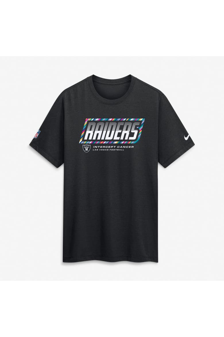 Men's Nike Black Las Vegas Raiders 2026 NFL Crucial Catch Tri-Blend Dri-FIT T-Shirt, Main, color, Black