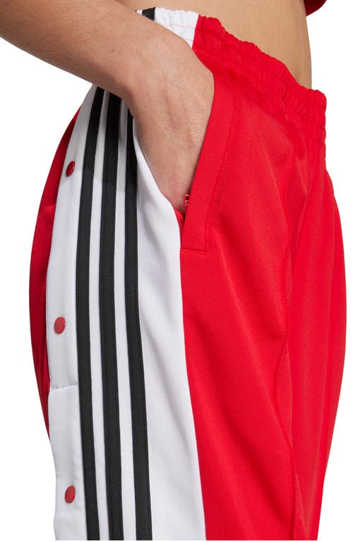 Adidas Originals Straight Trousers With Elastic Waistband And Side Stripes In Red