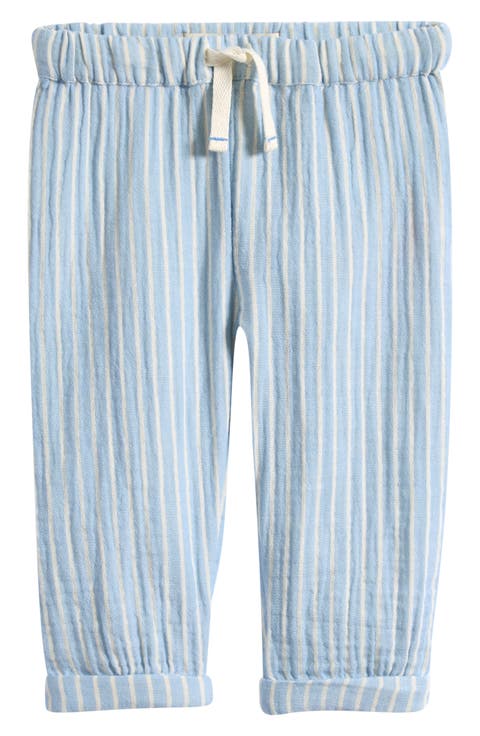 Stripe Double Cloth Drawstring Pants (Baby)