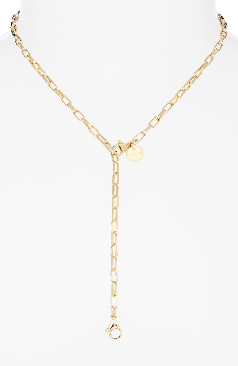 THE SIS KISS Chelsea Lariat Chain Necklace, Alternate, color, Gold