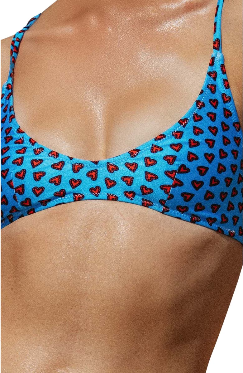Bright Swimwear Indie Top, Alternate, color, Amore