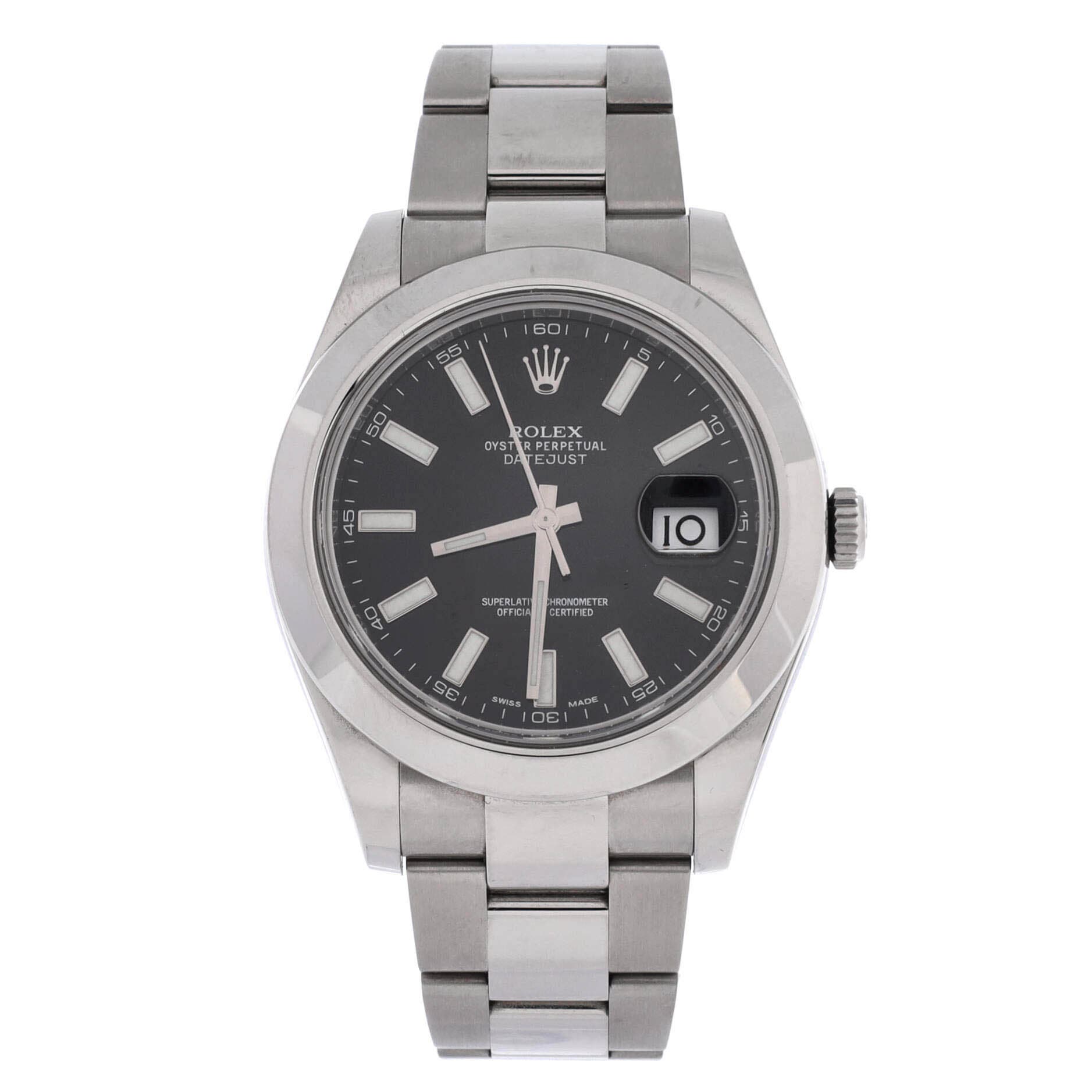 Oyster Perpetual Datejust II Automatic Watch Stainless Steel 41, Main, color, Metallic Silver