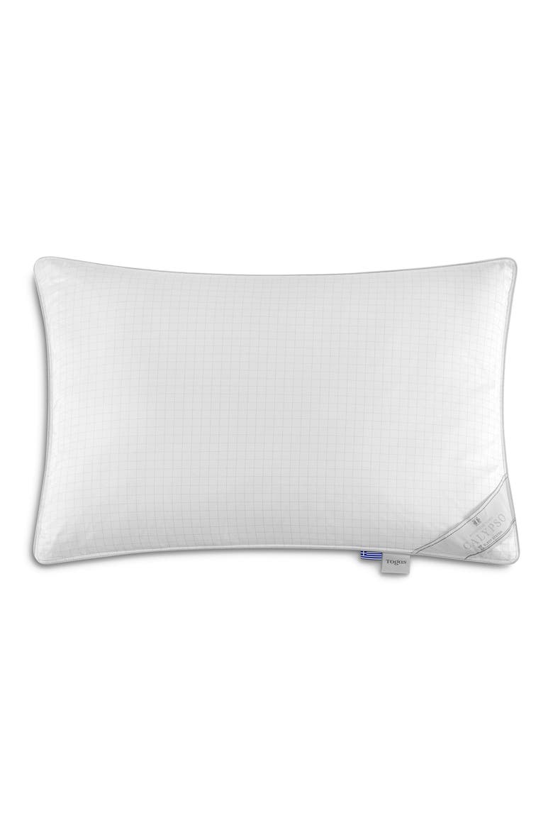 Calypso goose down pillow, Main, color, White