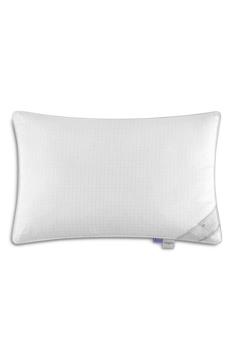 Togas Calypso goose down pillow, Main, color, White