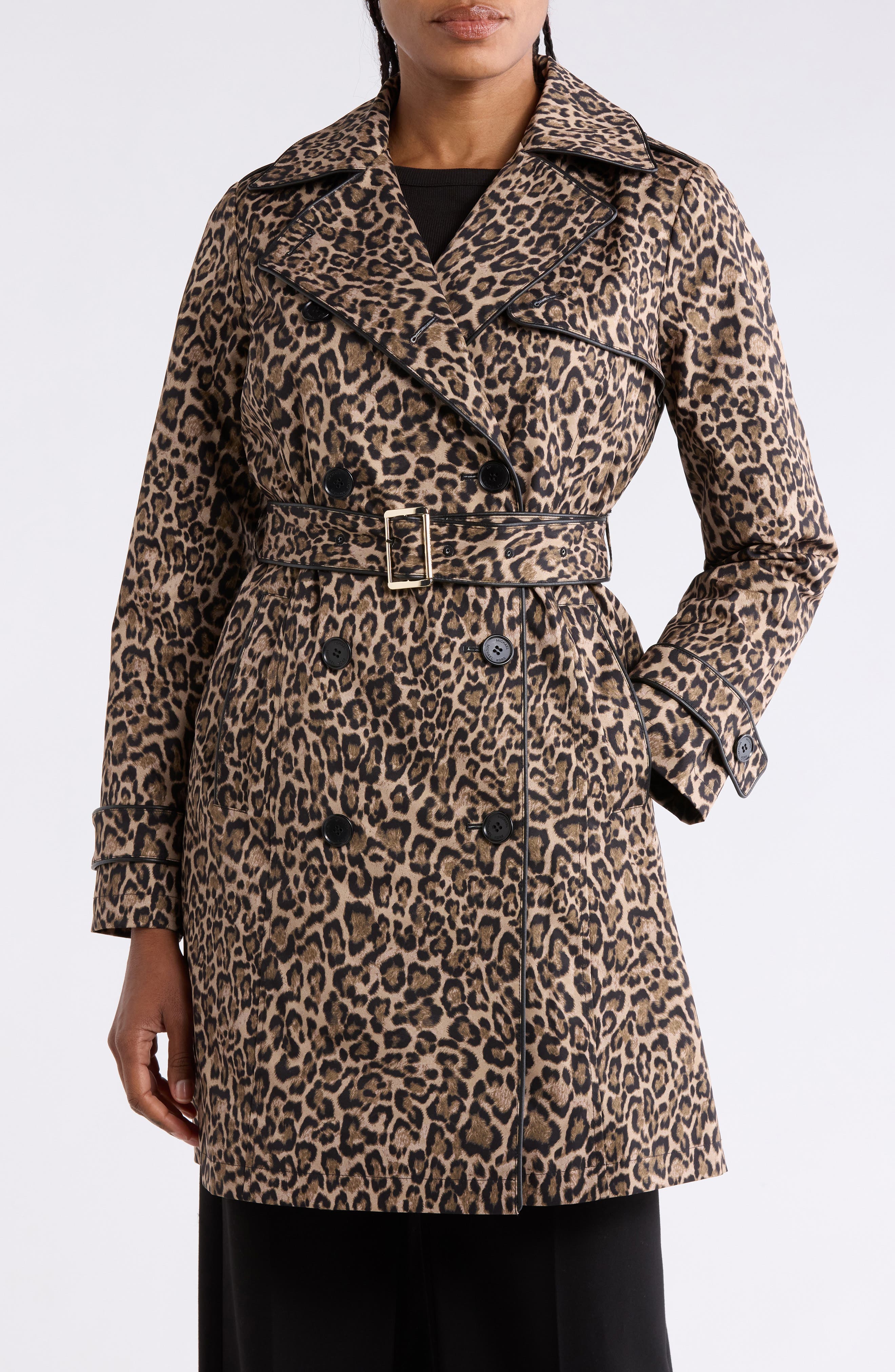 Double Breasted Long Trench Coat