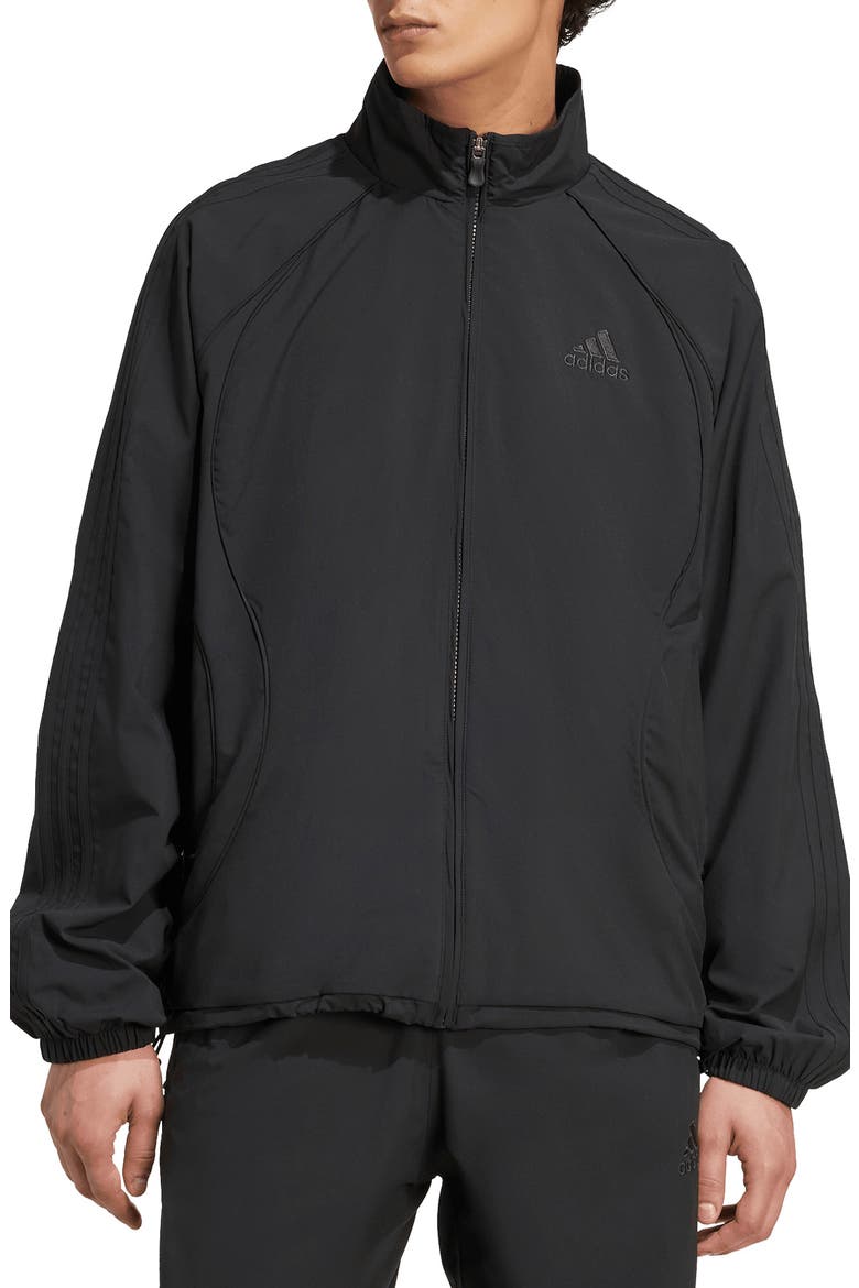Teamgeist Adicolor Track Jacket, Main, color, BLACK/ BLACK