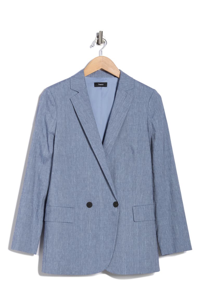 Relaxed Fit Jacket, Alternate, color, BLUE MELANGE