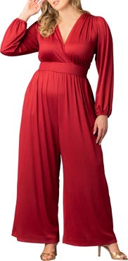 Kiyonna Brigitte Long Sleeve Jumpsuit