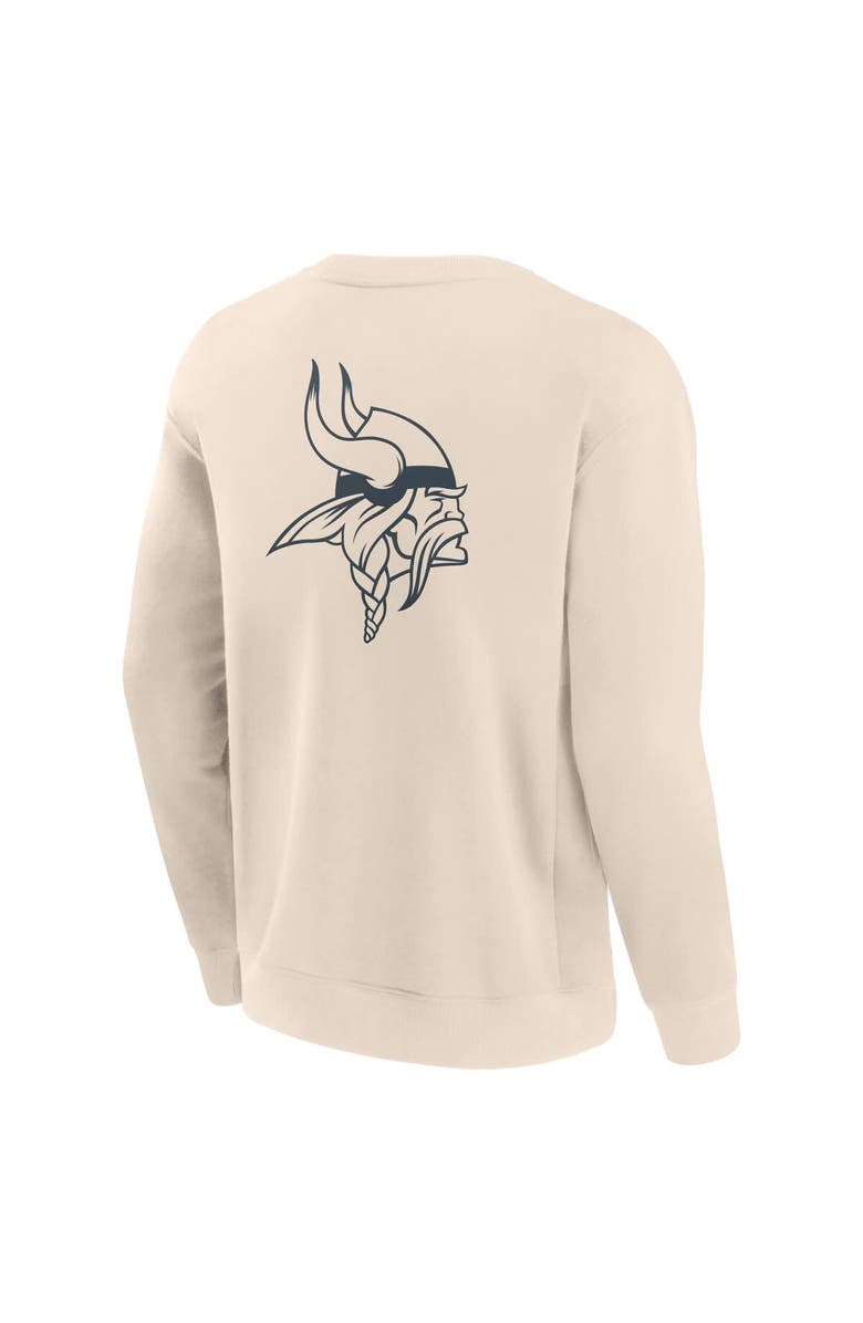 FANATICS Men's Fanatics Cream Minnesota Vikings Elements Future Ground Lettering Pullover Sweatshirt, Alternate, color, Cream
