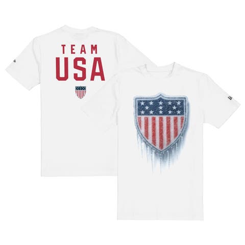Men's New Era  White Team USA Ice Cold T-Shirt