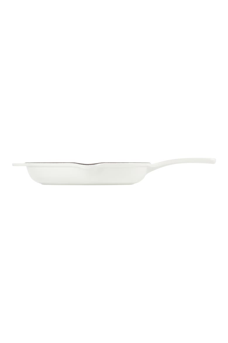 9 Inch Enamel Cast Iron Skillet, Alternate, color, WHITE