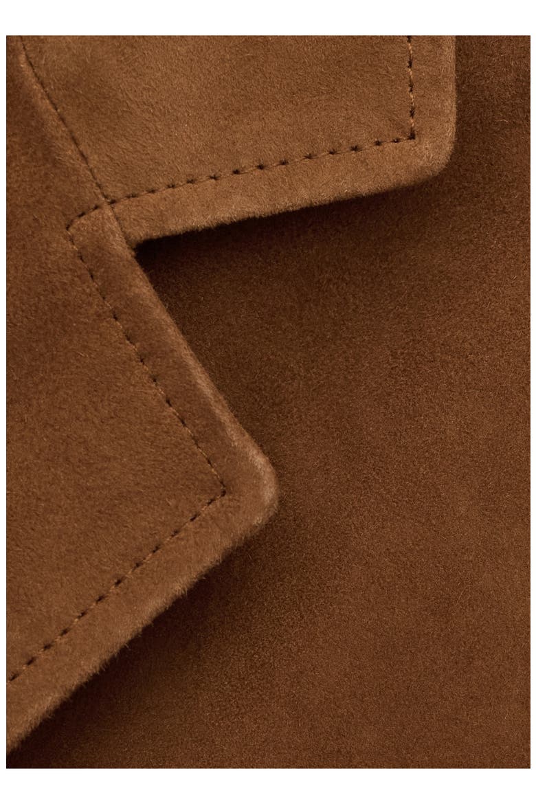Straight Suede Blazer, Alternate, color, TOBACCO BROWN