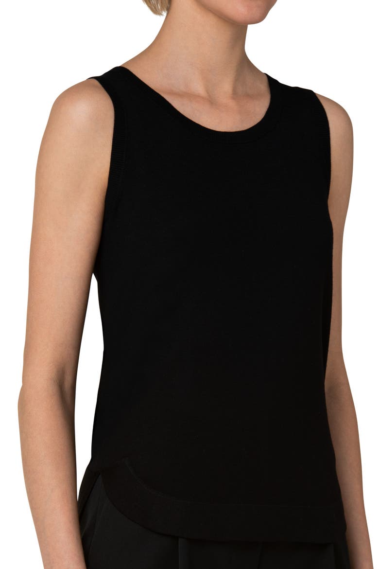 Wool Tank Sweater, Alternate, color, BLACK