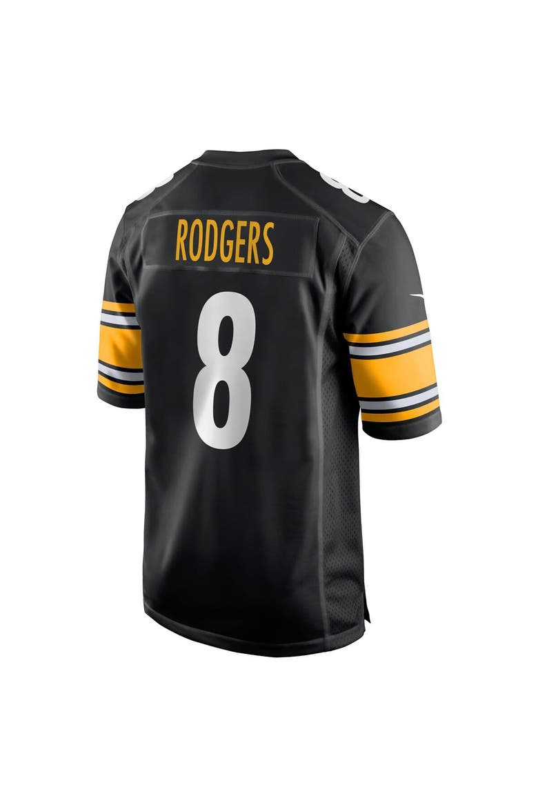 Men's Nike Aaron Rodgers Black Pittsburgh Steelers Game Jersey, Alternate, color, Black