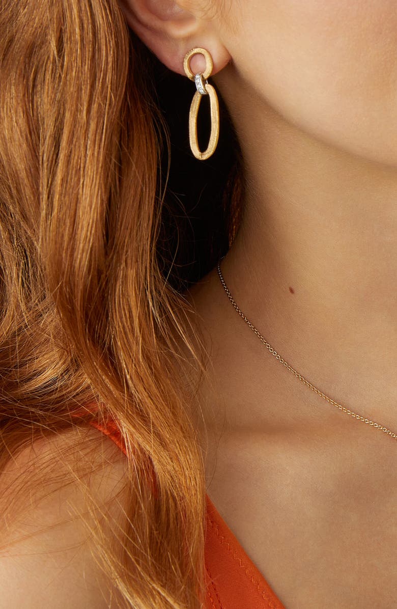 Marco Bicego Jaipur Diamond Link Earrings, Alternate, color,