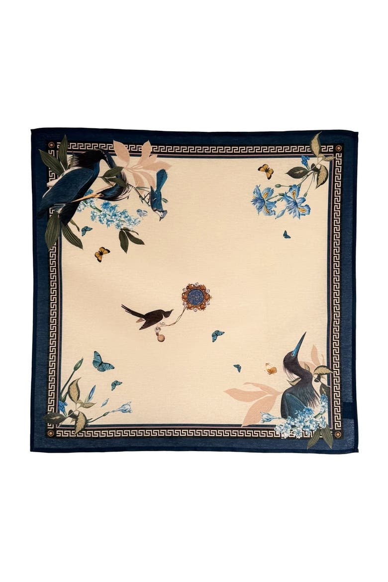 Set Of 4 Napkins, Alternate, color, Turquesa Blue