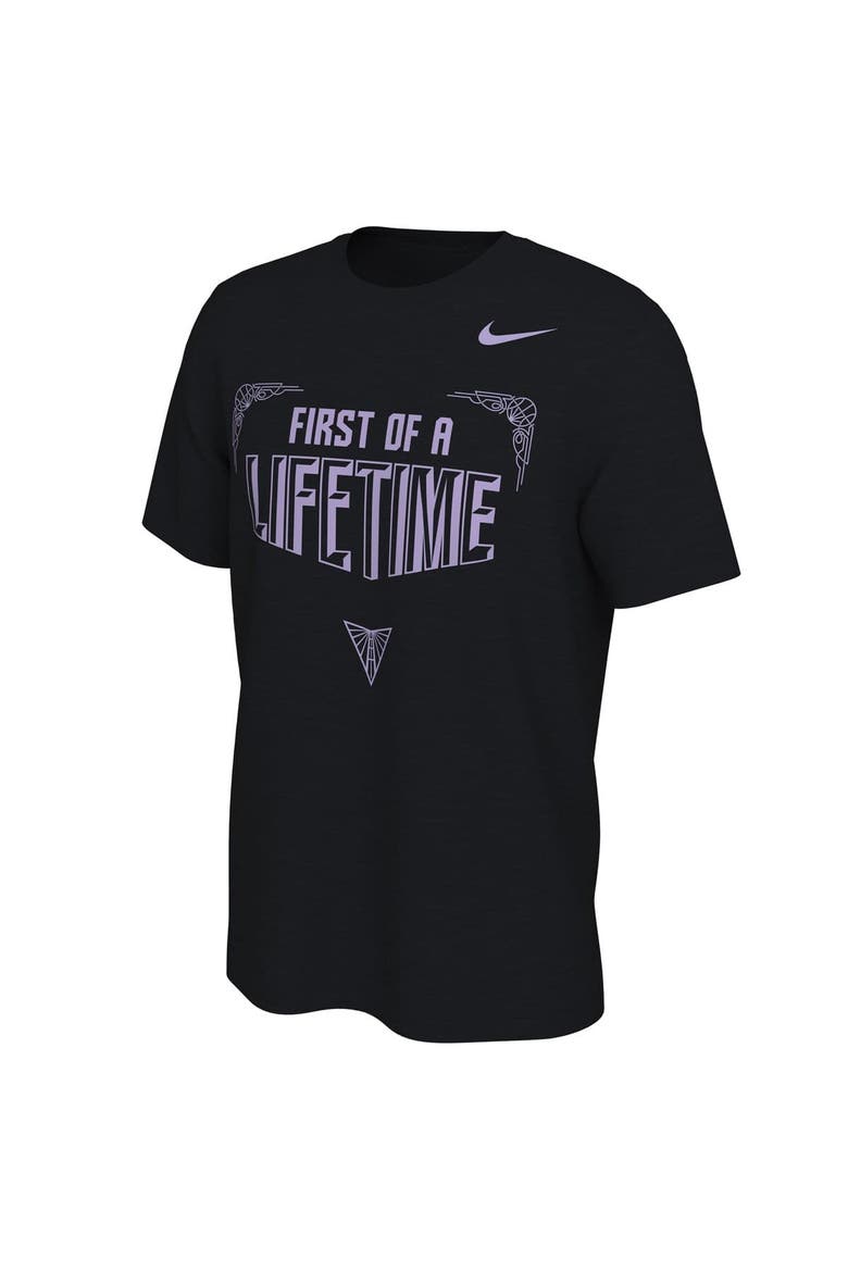 Unisex Nike Eclipse Black Golden State Valkyries 2025 Inaugural Season First of a Lifetime Schedule T-Shirt, Alternate, color, Eclipse Black
