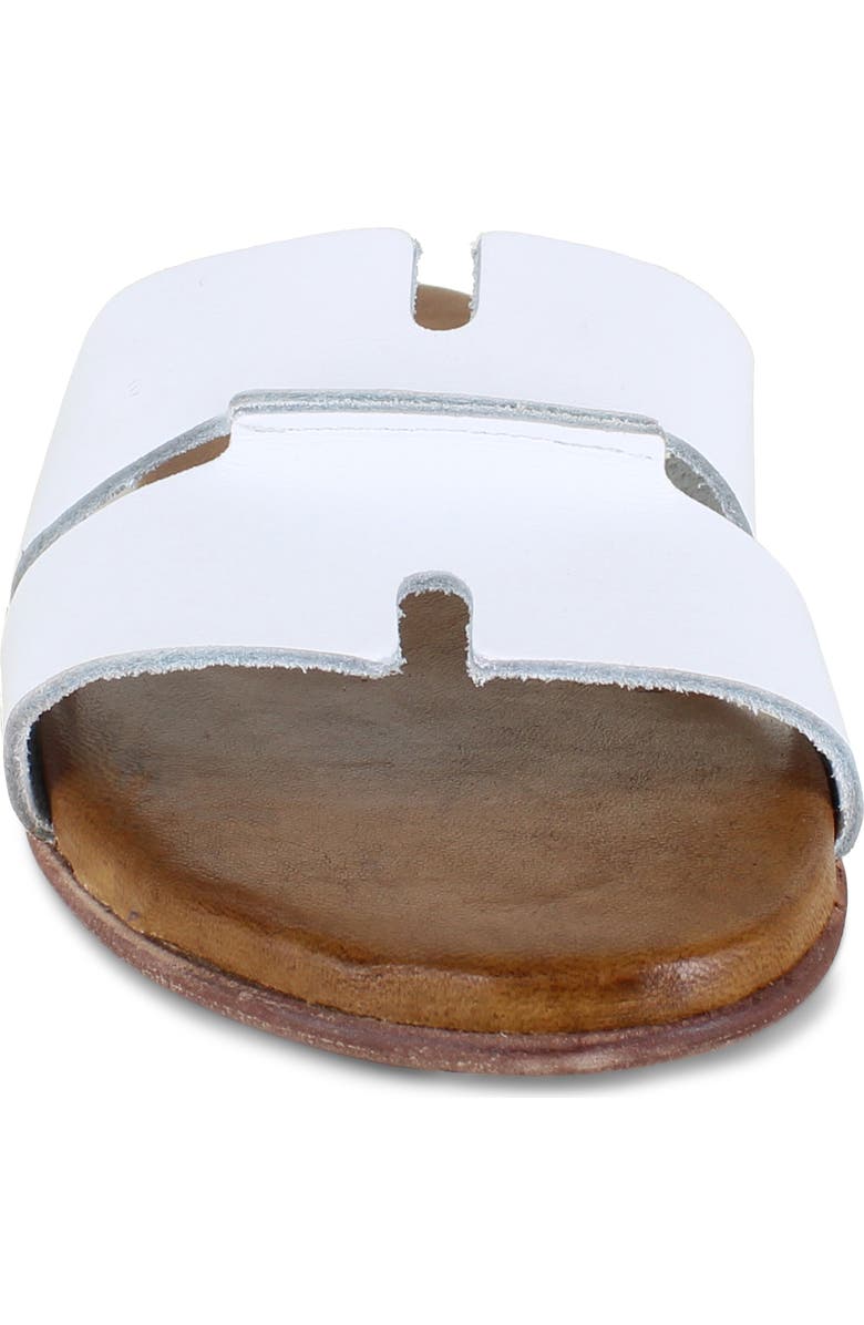Artisan Crafted By Zigi Allony Leather Flat, Alternate, color, White Leather
