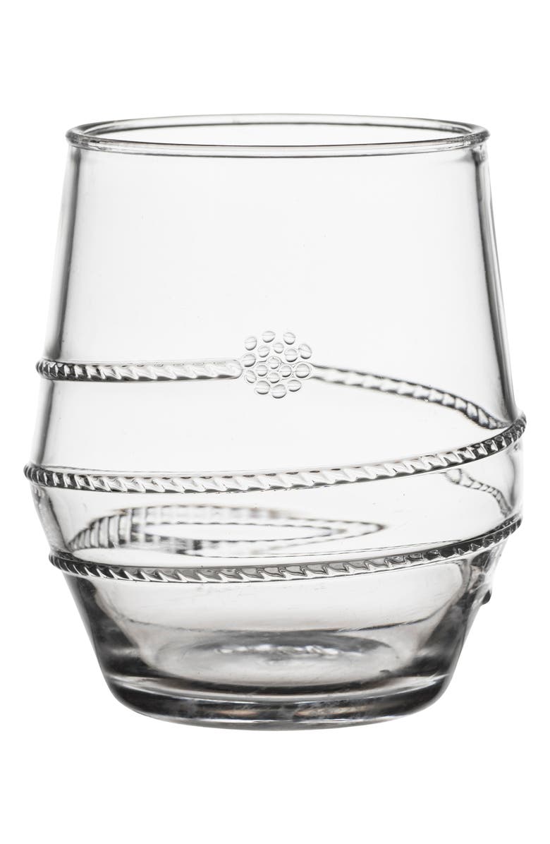 Juliska Amalia Small Acrylic Tumbler, Main, color, Clear