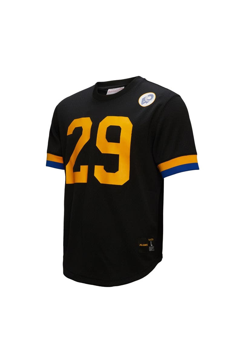 Mitchell & Ness Men's Mitchell & Ness Eric Dickerson Black Los Angeles Rams Retired Player Name & Number Mesh Top, Alternate, color, Black