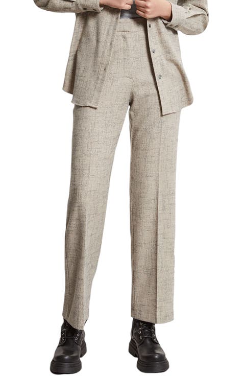 Wool Blend Ankle Lengthtrousers