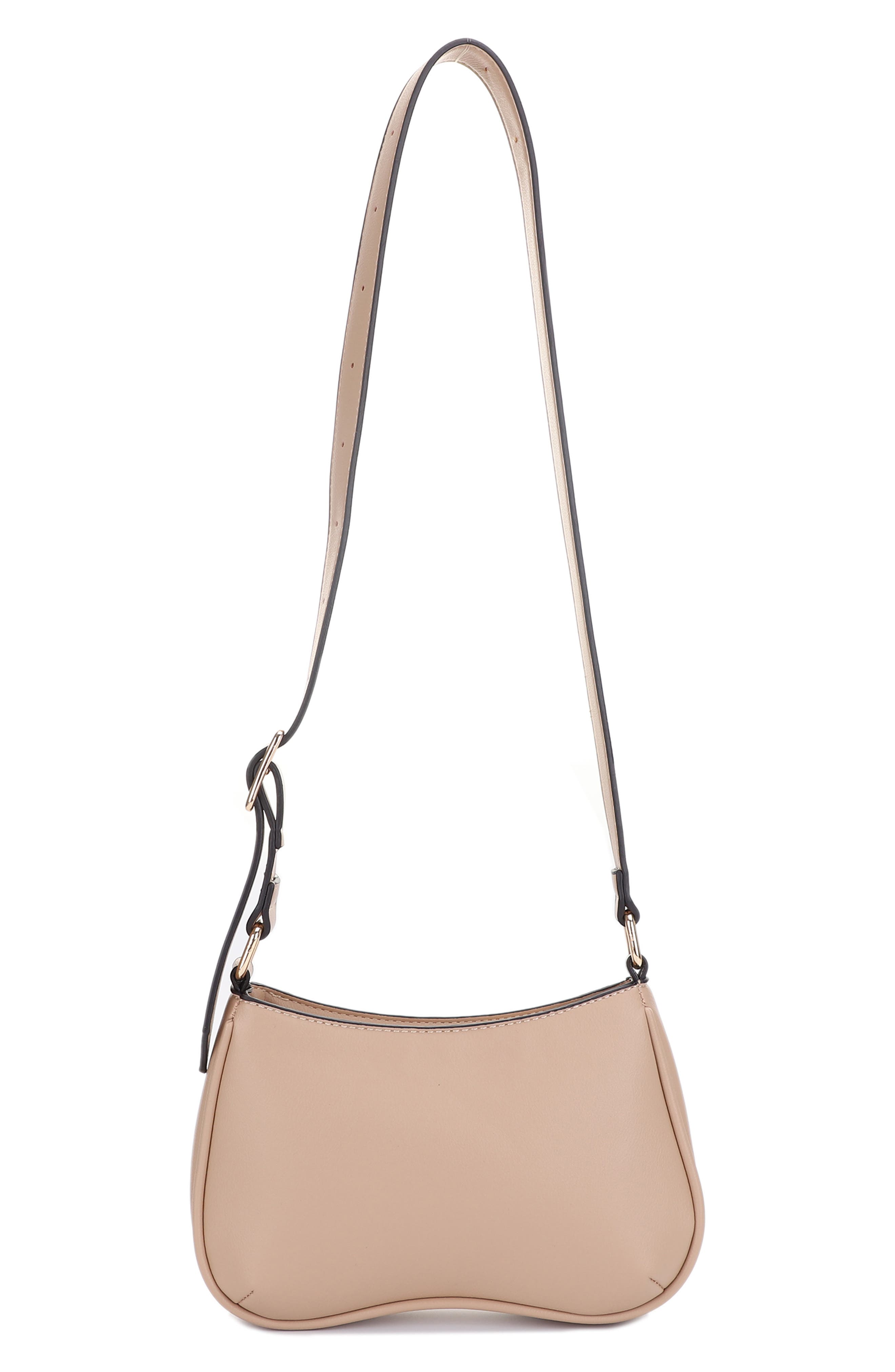 Alana Recycled Vegan Leather Convertible Crossbody Bag, Alternate, color, CAMEL