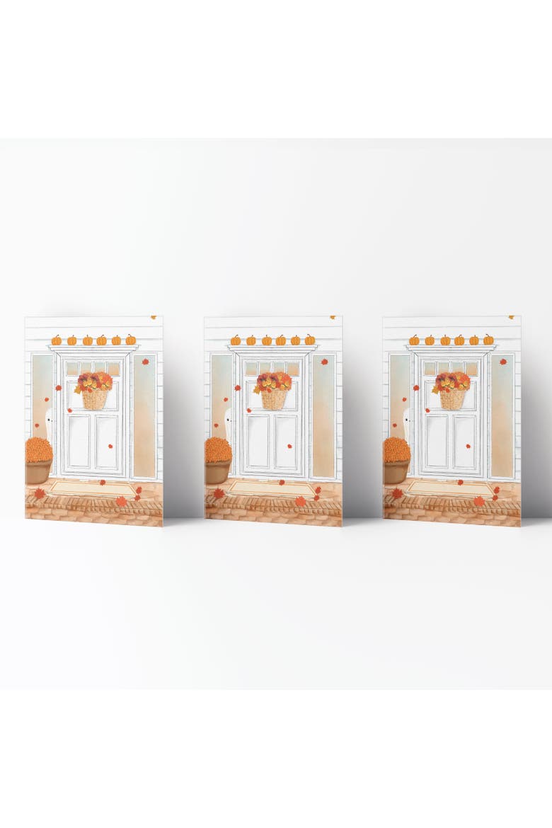 Ghost Front Door Fall/Autumn Greeting Card Pack Sets, Main, color, Multi-Pack