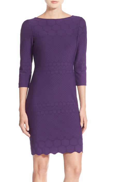 Julia Jordan Eyelet Sheath Dress