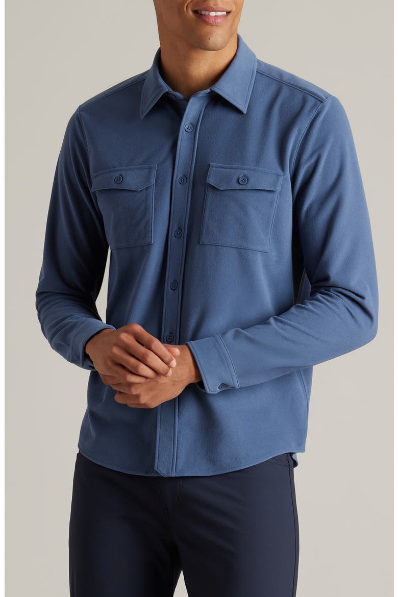 Stowaway Overshirt, Main, color, VINTAGE INDIGO