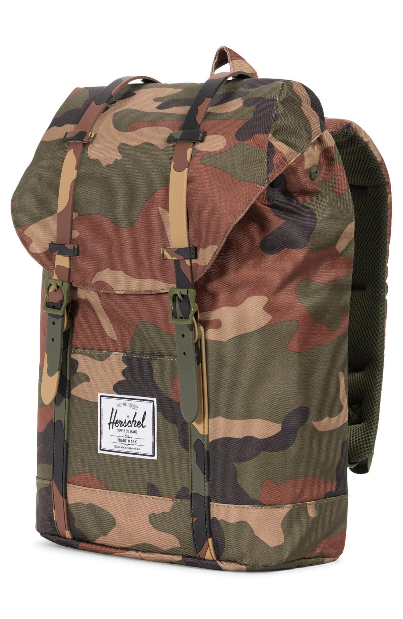 Retreat Backpack, Alternate, color, WOODLAND CAMO
