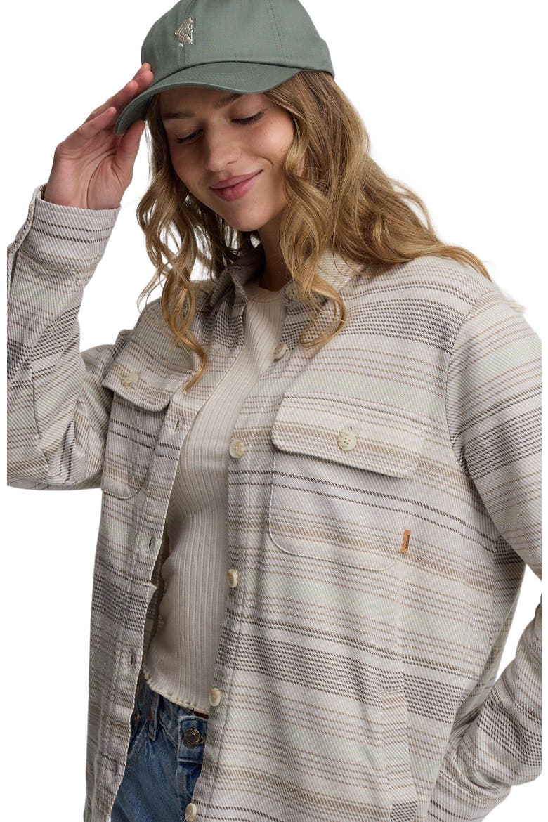 Somerset Shacket, Alternate, color, Sand Stone Multi Stripe
