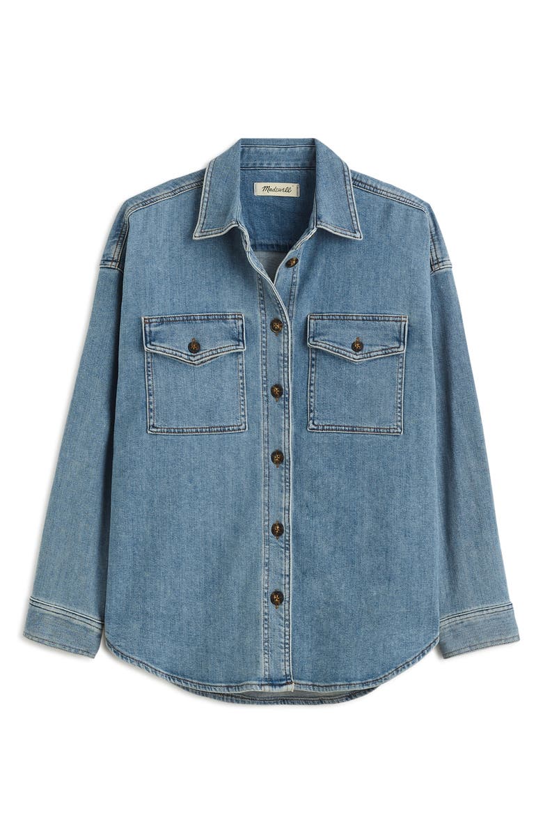 Madewell Denim Long-Sleeve Button-Up Shirt, Alternate, color, 