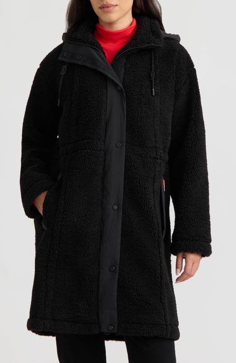 Iris High-Pile Fleece Longline Coat
