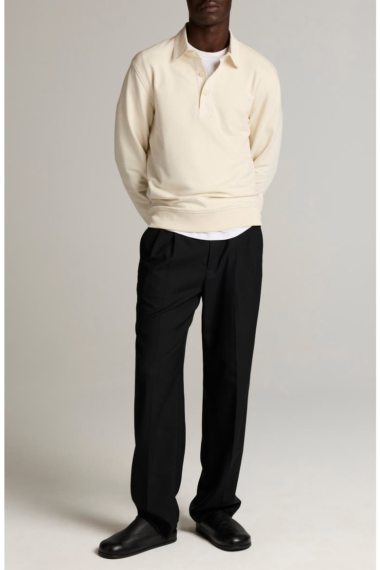 French Terry Travel Polo, Alternate, color, BONE