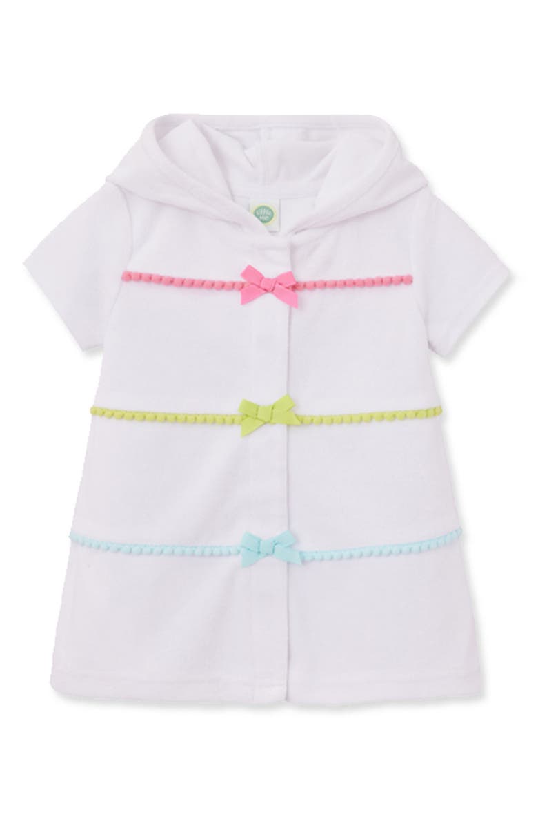 Little Me Hooded Swim Cover-Up Dress, Main, color,