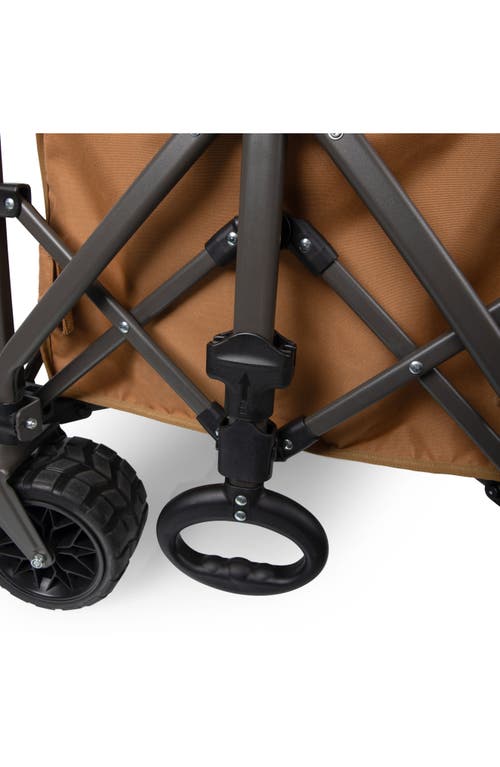 Picnic Time Wilderness All-terrain Folding Wagon In Brown