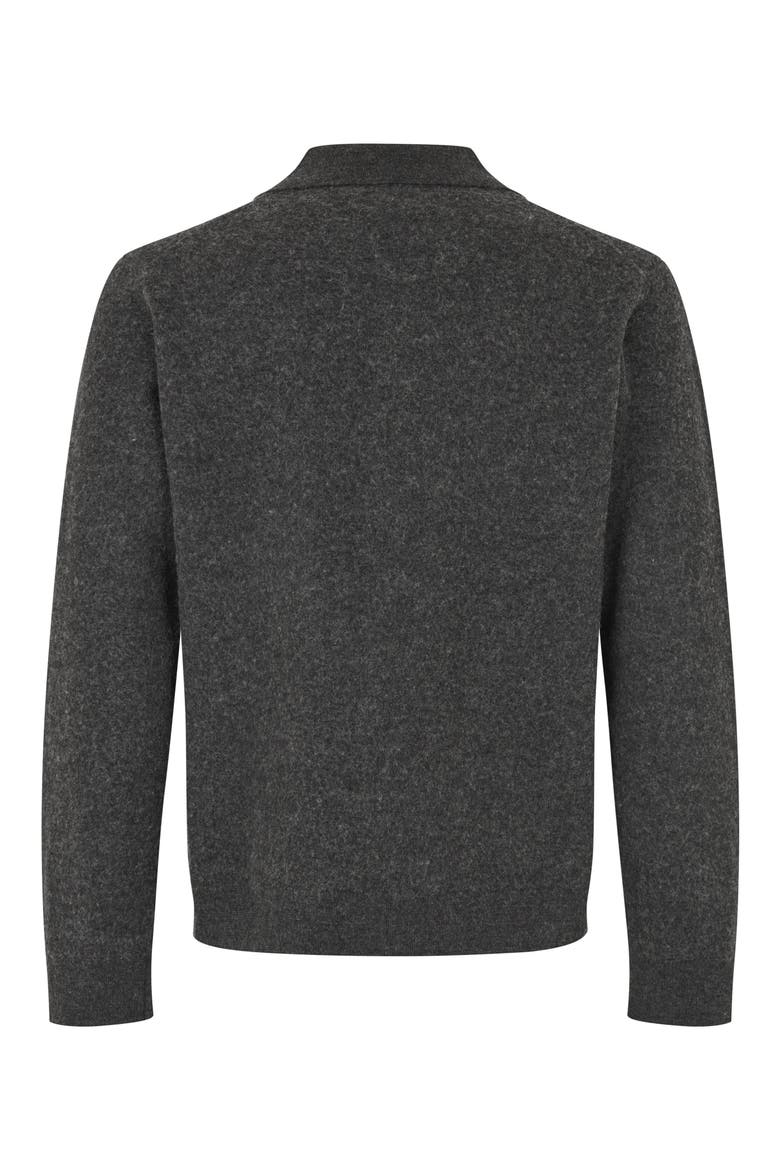 Sarichard Merino Wool Cardigan, Alternate, color, DARK GREY MEL.